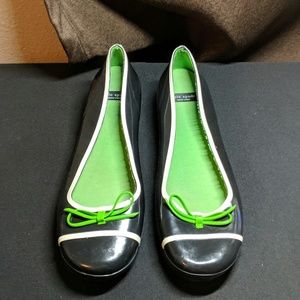 Kate Spade Flats Black/Green 9